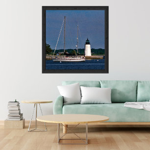 Poster Phare de Goat Island-Newport, Rhode Island