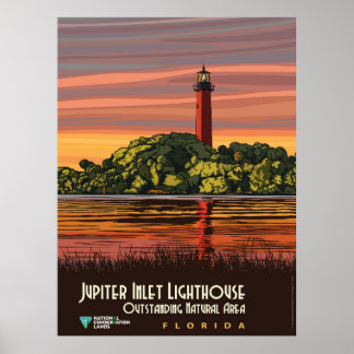 Poster Phare de Jupiter Inlet Floride