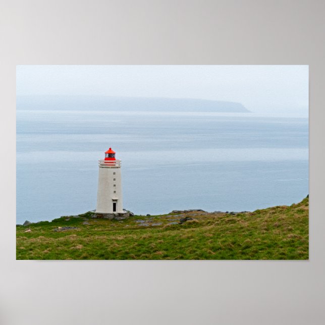 Poster Phare de la péninsule de Vatnsnes - Islande (Devant)