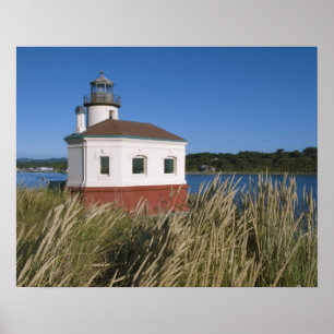 Poster Phare de la rivière Coquille, Oregon, États-Unis