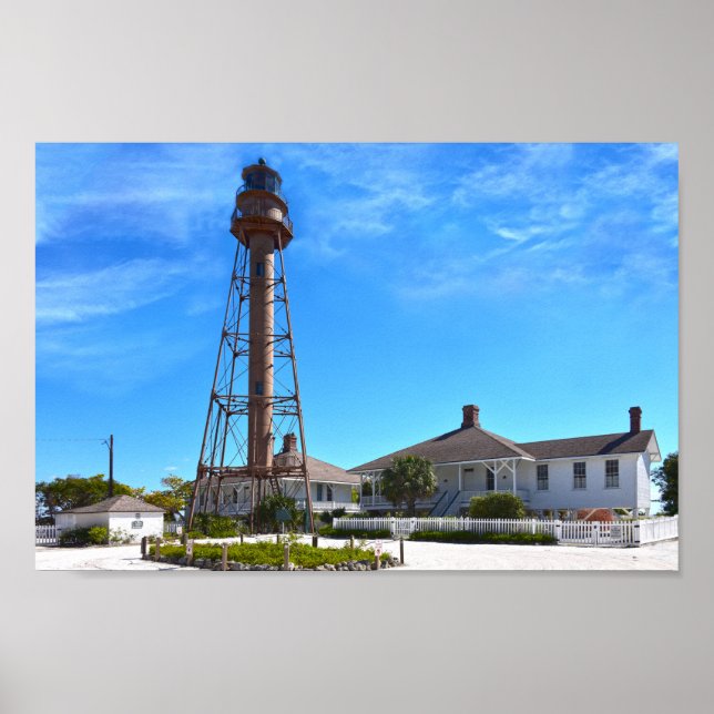 Poster Phare de l'île de Sanibel (Devant)
