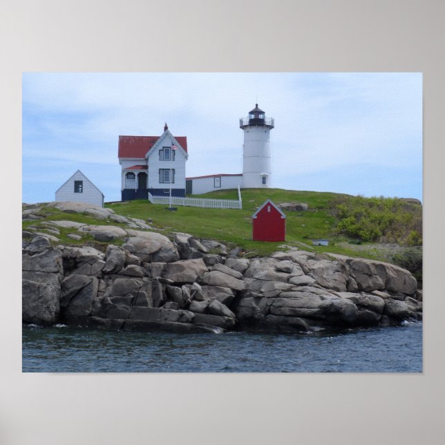 Poster Phare de Nubble - Maine (Devant)