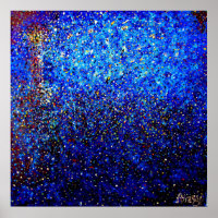 Phare de nuit Pointillisme Art