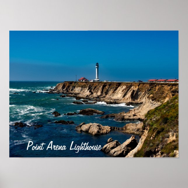Poster Phare de Point Arena Pittoresque (Devant)