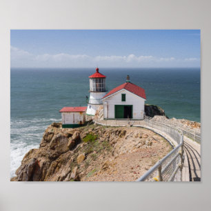 Poster Phare de Point Reyes, Comté de Marin, Californie