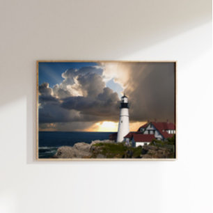 Poster Phare de Portland Head dans le Maine Photo