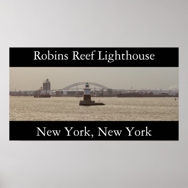 Poster Phare de Robins Reef (Devant)