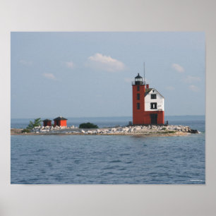 Poster Phare de Round Island