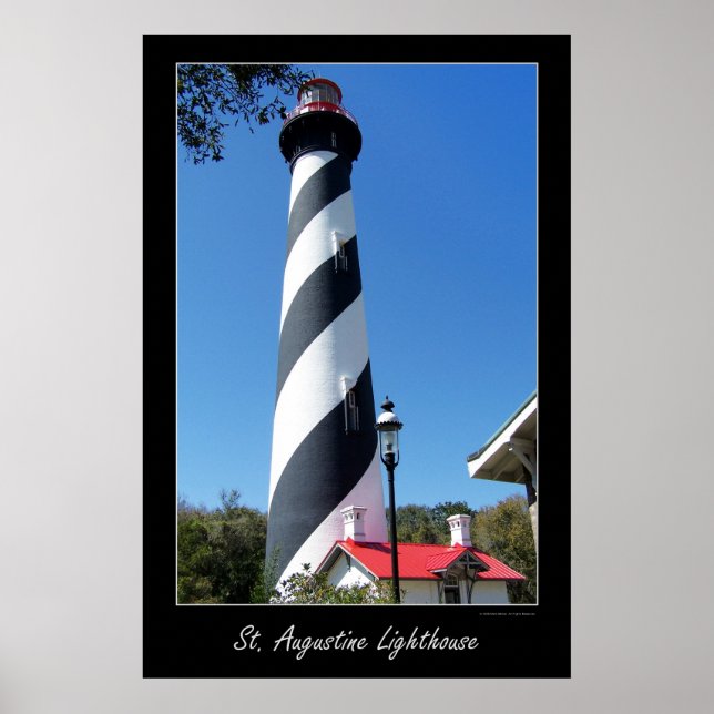 Poster Phare de Saint Augustin en Floride (Devant)