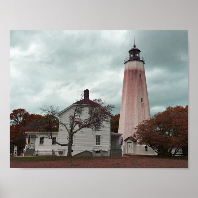 Poster Phare de Sandy Hook (Devant)
