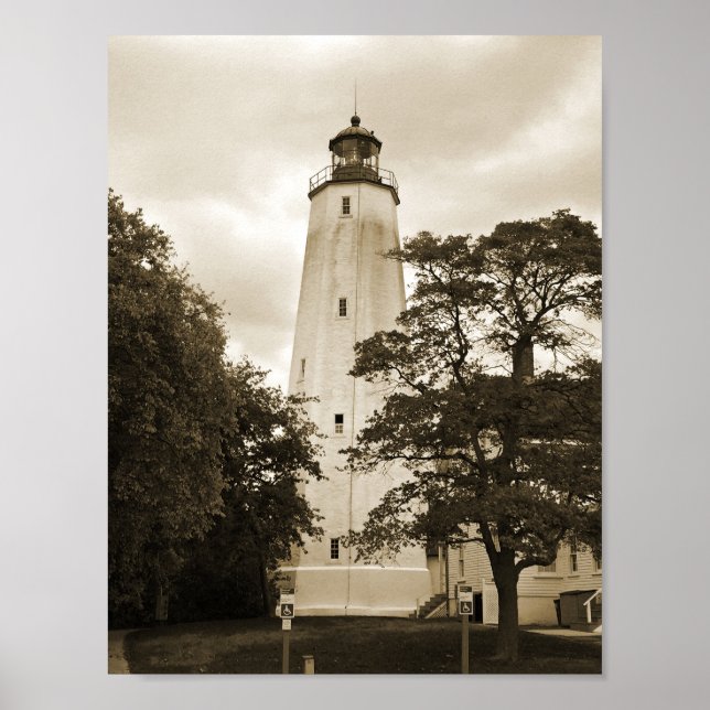 Poster Phare de Sandy Hook (Devant)