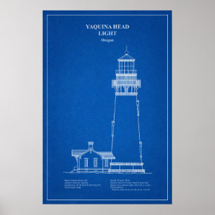 Poster Phare de Yaquina Head - Oregon - AD