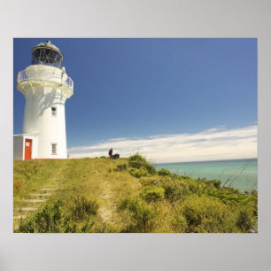 Poster Phare d'East Cape, Eastland, Nouvelle-Zélande