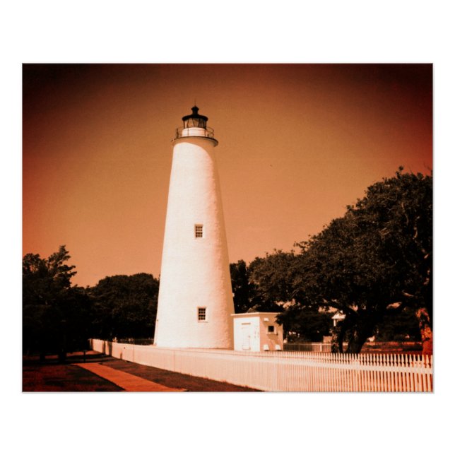 Poster Phare d'Ocracoke (Devant)