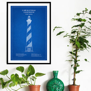 Poster Phare du cap Hatteras - Caroline du Nord – AD