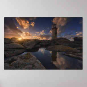 Poster Phare   Galicie, Espagne de Muxia