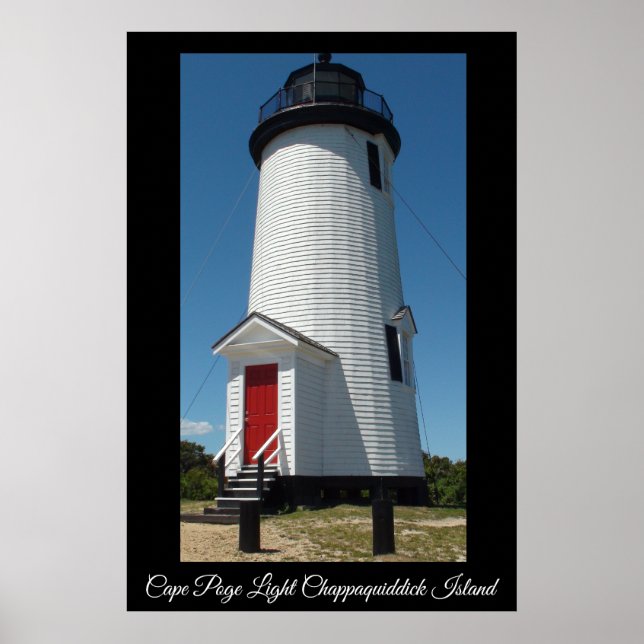 Poster Phare léger de Cape Poge Chappaquiddick Island (Devant)