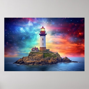 Poster Phare Nature Monde Paysage fantastique Image