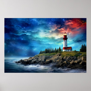Poster Phare Nature Monde Paysage fantastique Image