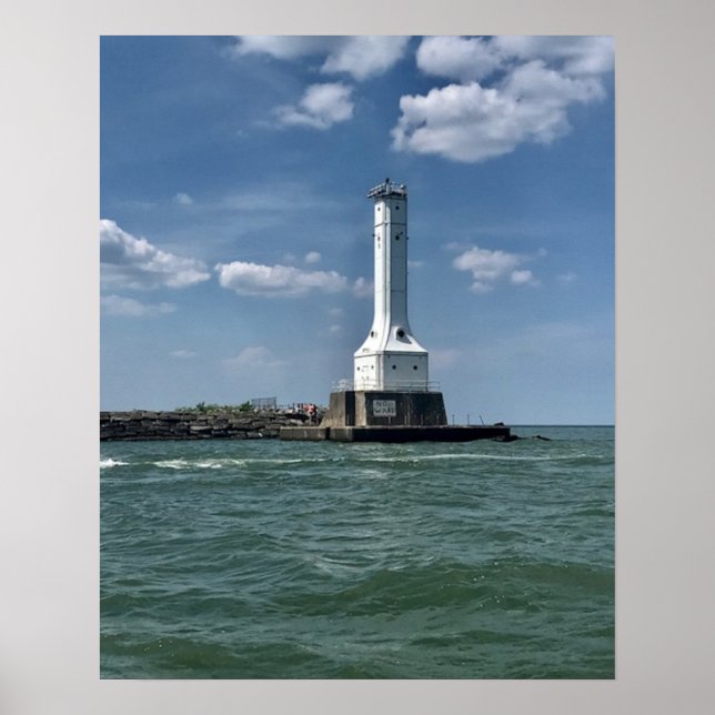 Poster Phare sur Huron, Ohio Photographie (Devant)