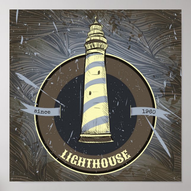 Poster Phare vintage | 1960 (Devant)