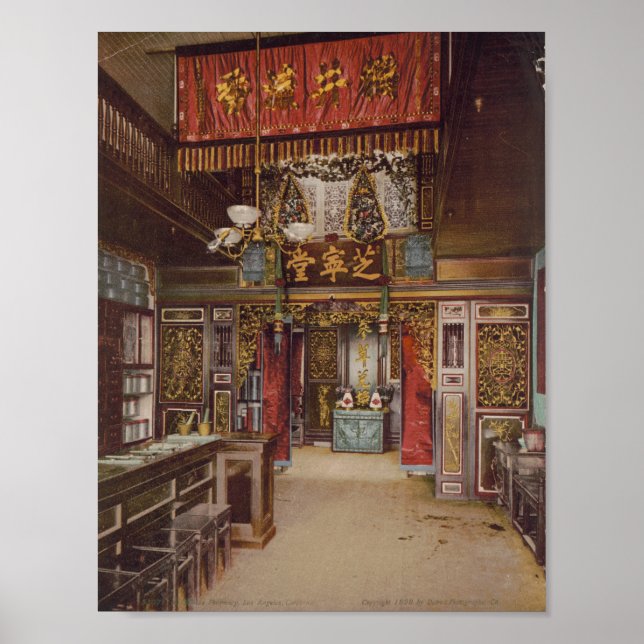 Poster Pharmacie chinoise, 1899 (Devant)