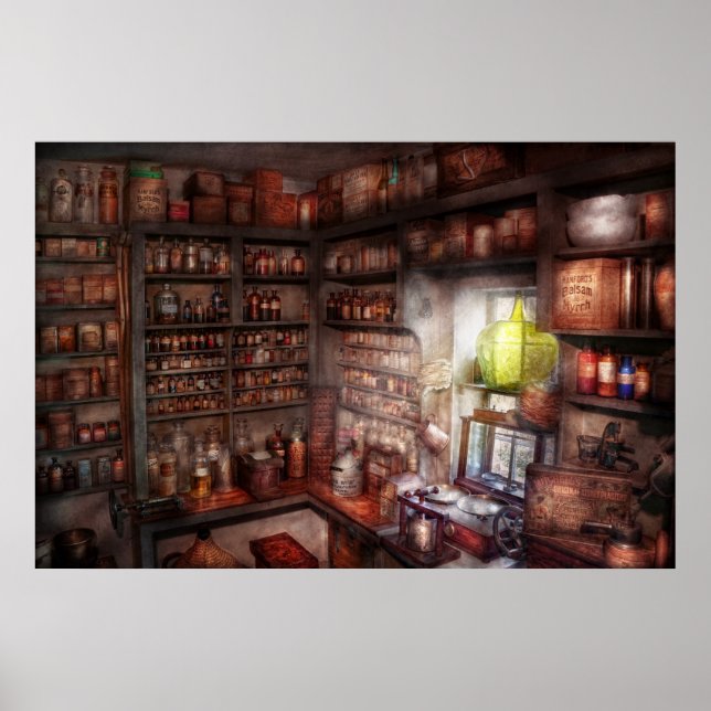 Poster Pharmacie - Équipement - Étude de Merlin (Devant)