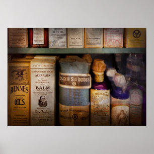 Poster Pharmacie - Huiles et Baumes