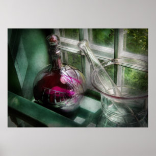 Poster Pharmacie - L'apothicaire est ouvert