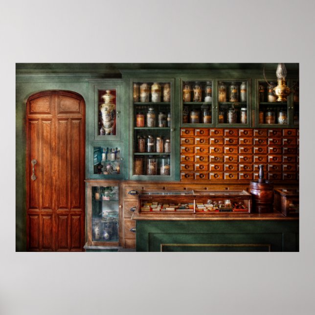 Poster Pharmacie - Médecine - Produits pharmaceutiques (Devant)