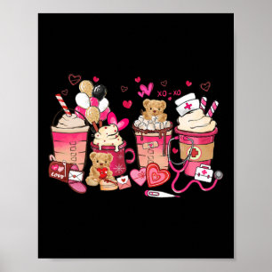 Poster Pharmacie Valentine Café Saint Valentin
