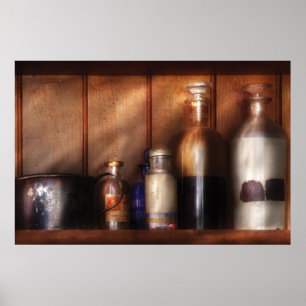 Poster Pharmacien - Ingrédients médicaux