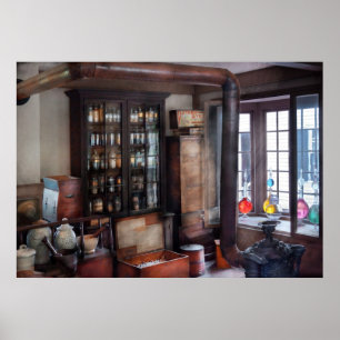 Poster Pharmacien - rendre visite à l'apothicaire