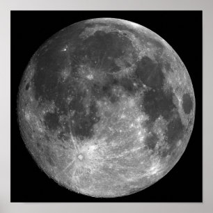 POSTER PHASES DE LA LUNE, PLEINE LUNE. PHOTO 1 DE 5.