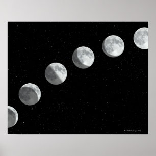 Poster Phases de lune
