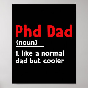 Poster Phd Papa Définition Sarcastique Funny Graduation F