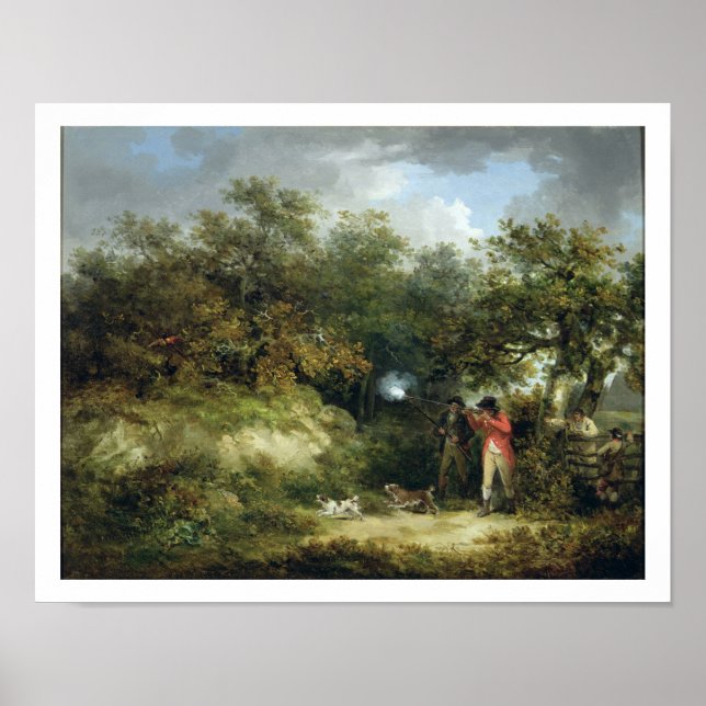 Poster Pheasant shooting (oil on canvas) 2 (Devant)