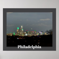 Philadelphie à l'affiche de nuit