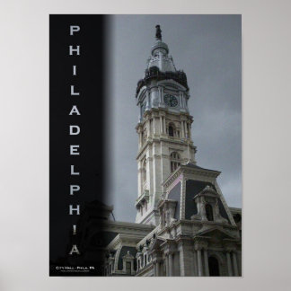 Poster Philadelphie - Hôtel de ville