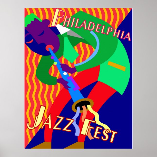 Poster Philadelphie Jazz Fest (Devant)
