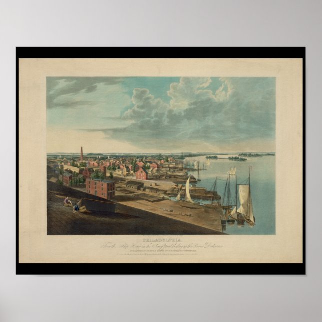 Poster Philadelphie Navy Yard Ship House PA Imprimer (Devant)