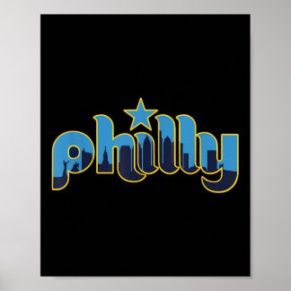 Poster Philadelphie Philly - Throwback Design - Clic