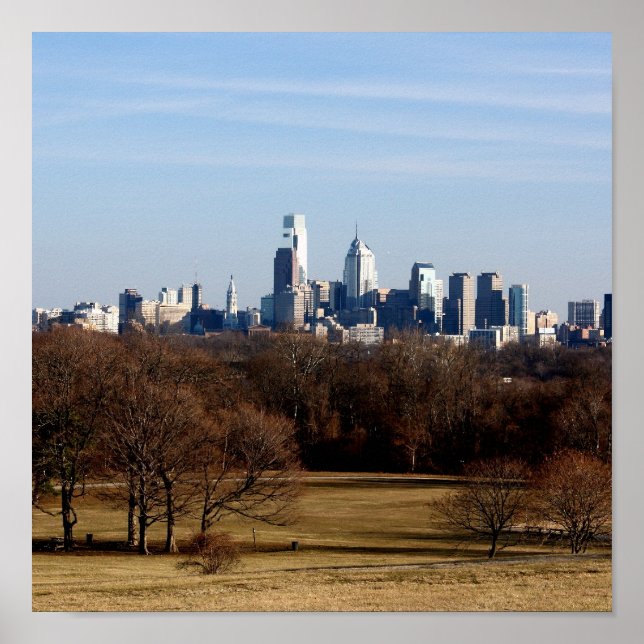 Poster Philadelphie Skyline (Devant)