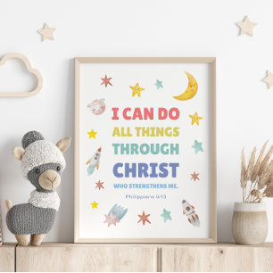 Poster Philippiens 4:13 Je peux faire toutes les choses N