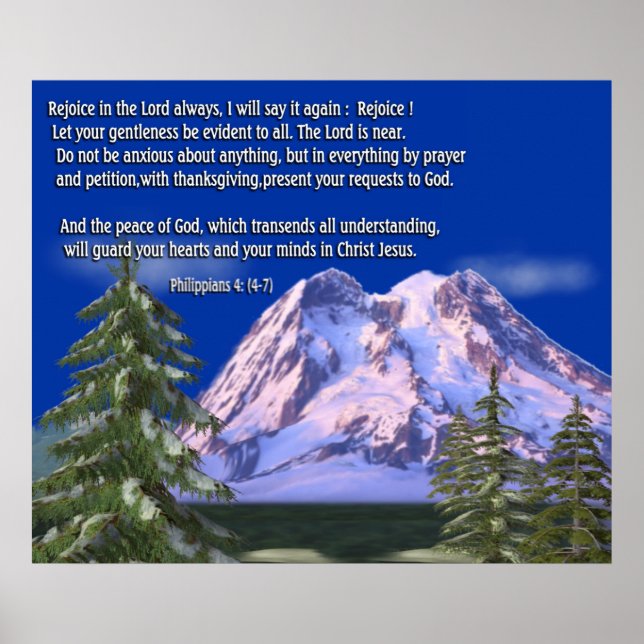 Poster Philippiens 4:7 (Devant)