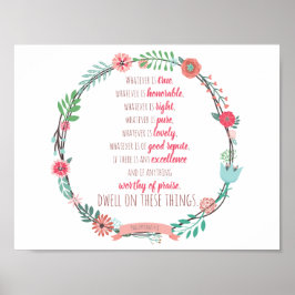 Poster Philippiens 4:8