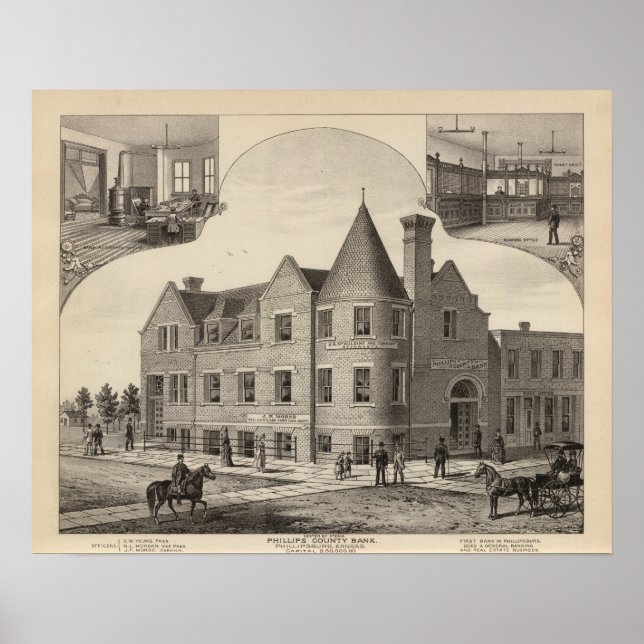 Poster Phillips County Bank, Phillipsburg, Kansas (Devant)