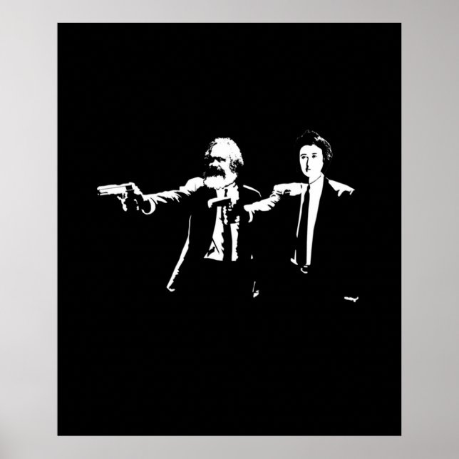 Poster Philo fiction Karl Marx et Rosa Luxembourg (Devant)