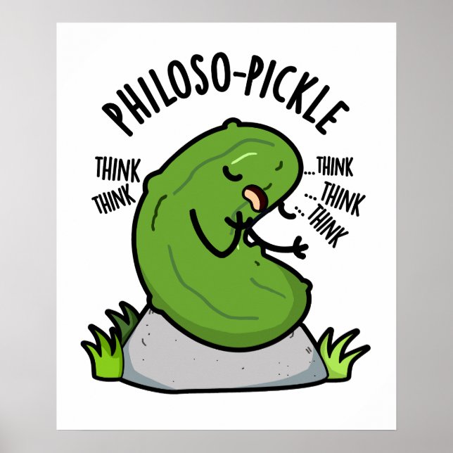 Poster Philoso pickle drôle Pickle Pun (Devant)