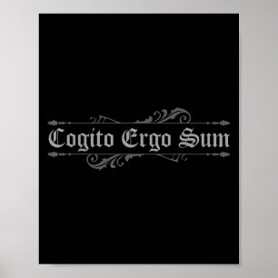 Poster Philosophe Philosophie Étudiante Philosophie latin